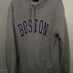 Grey Boston hoodie,